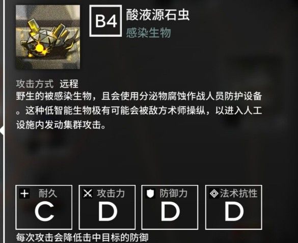 《明日方舟》大亚当怪物数据详解