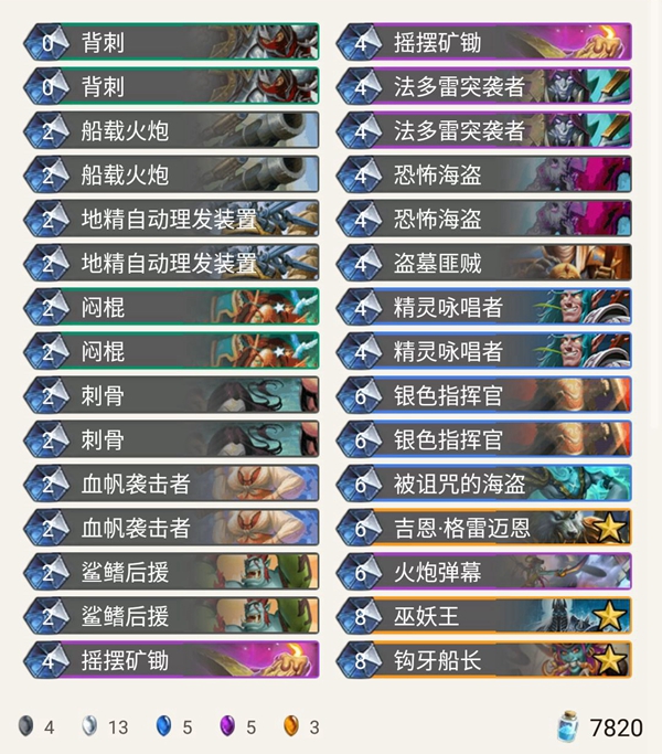 《炉石传说》暗影崛起狂野偶数贼卡组介绍