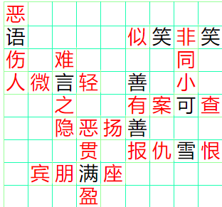 《成语小秀才》121-130答案汇总