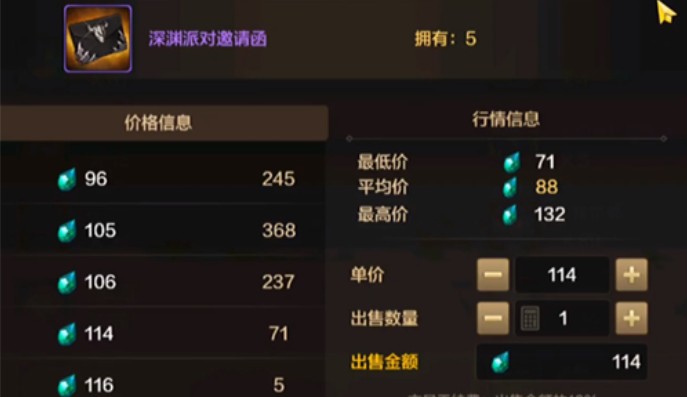 《DNF手游》深渊票价格介绍