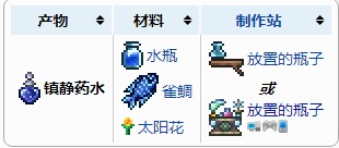 《泰拉瑞亚》镇静药水怎么制作