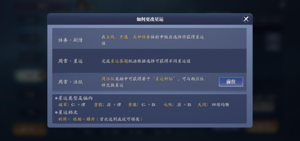 《天涯明月刀》手游星运答题怎么选