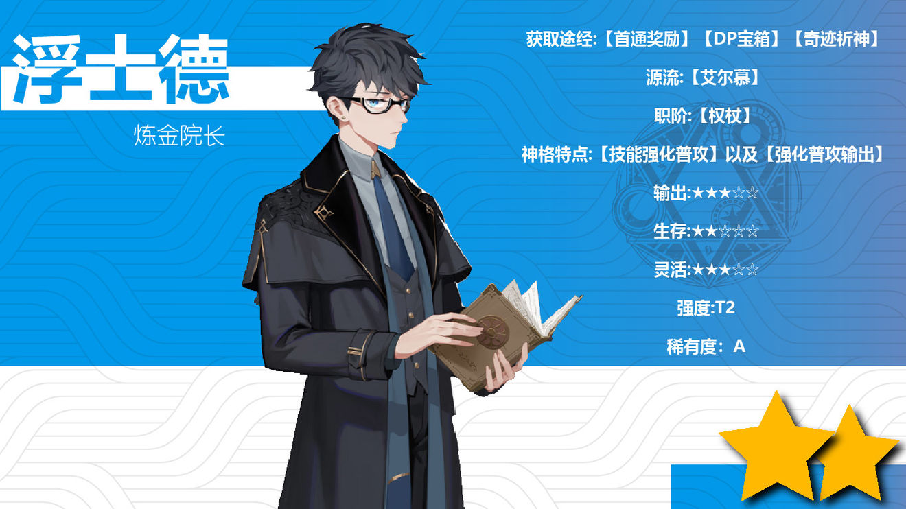 《解神者》炼金院长浮士德怎么样