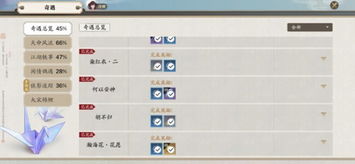 《天涯明月刀》手游何以安神奇遇怎么完成