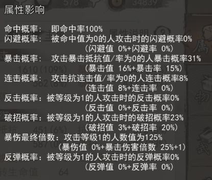 《我的侠客》各项属性有什么作用