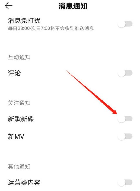 《QQ音乐》2021新歌通知怎么开