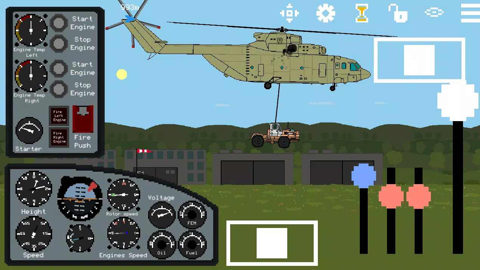 像素直升机模拟器
