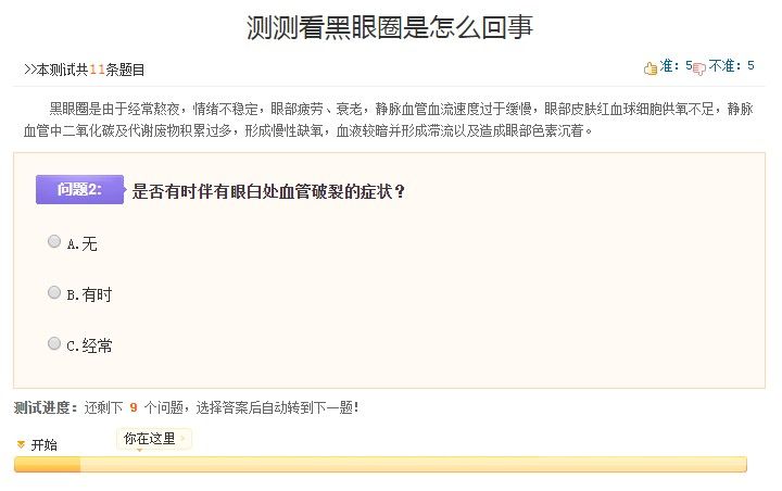 测试黑眼圈