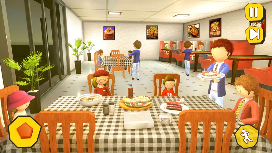 购物商城火柴人家庭