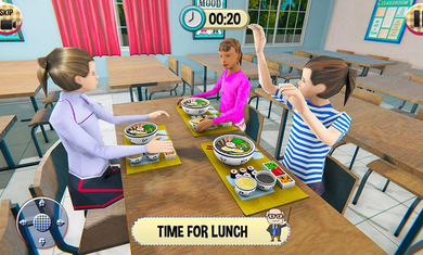 虚拟高中学校女孩游戏模拟器