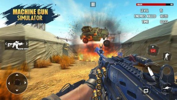 真正的机枪射击手机版