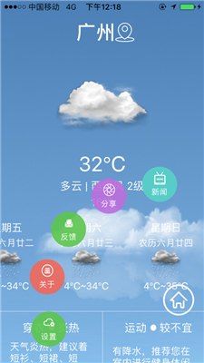 四季天气APP