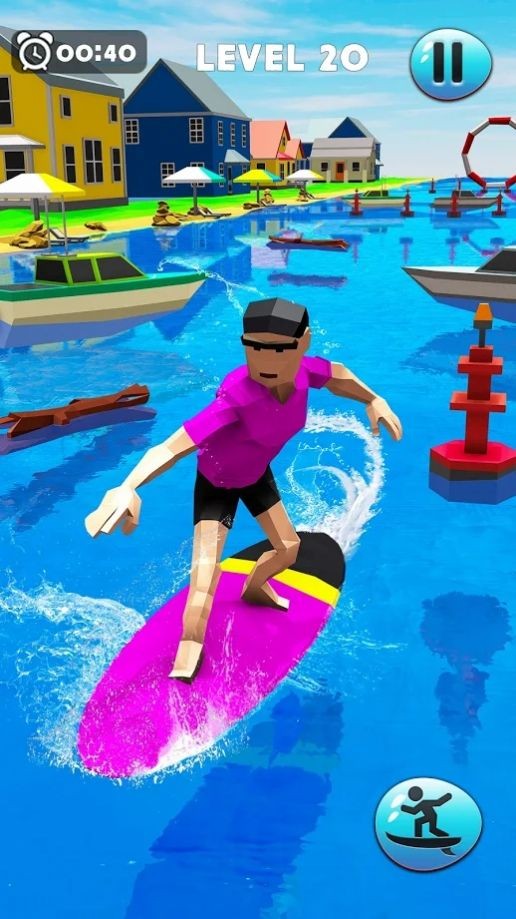 疯狂河冲浪者3D