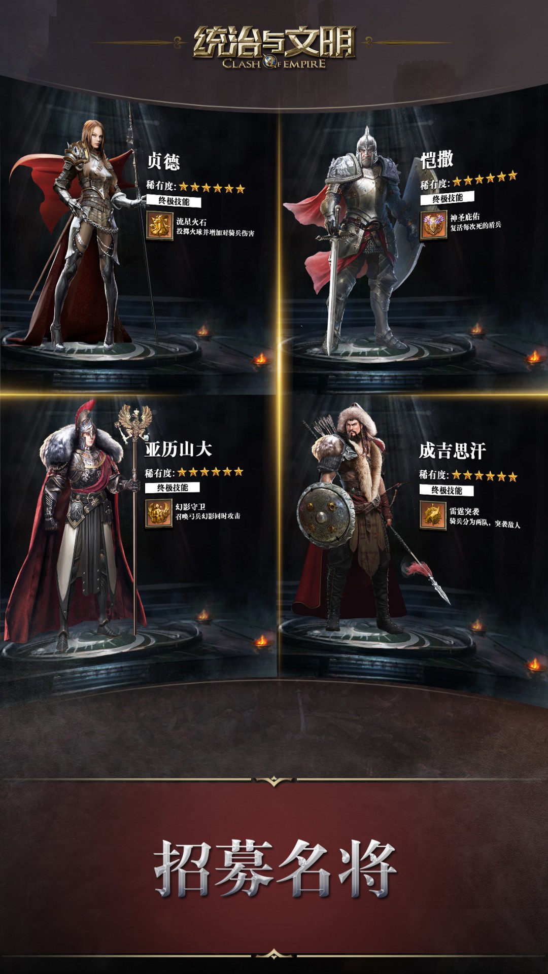 统治与文明英雄搭配