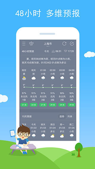 七彩天气精准预报