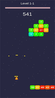 太空数字砖块射击2022