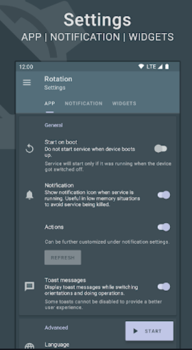 Rotation强制横屏