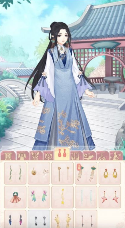 宫廷古风换装少女