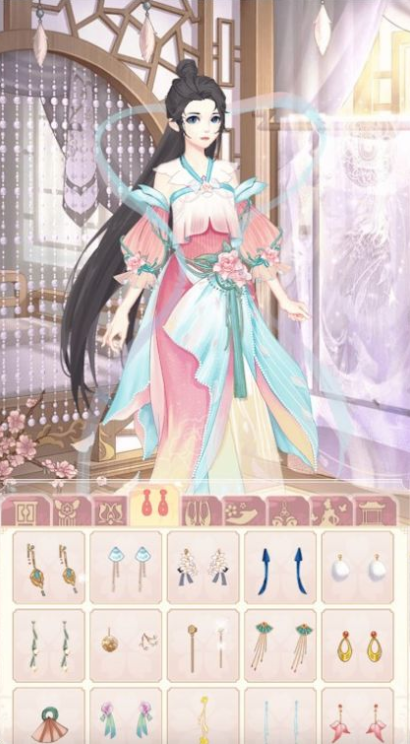 宫廷古风换装少女