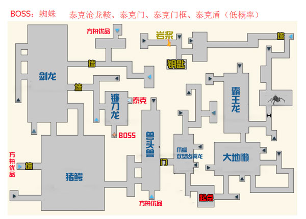 《明日方舟》手游方舟地牢路线图一览大全