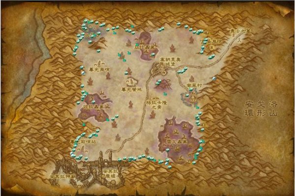 《魔兽世界》怀旧服矿点分布图纸大全