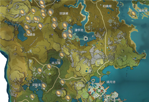 《原神》石珀分布地图位置介绍