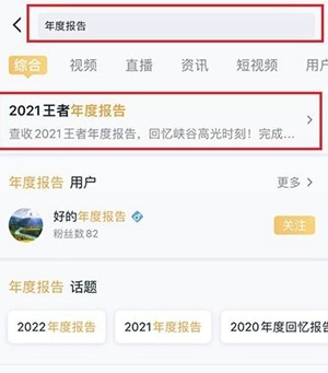 2021王者荣耀年度报告在哪