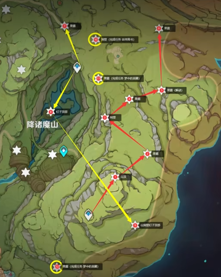 《原神》草神瞳收集路线推荐