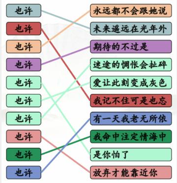《汉字找茬王》也许的歌连线通关攻略