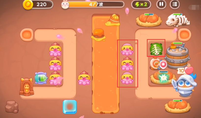《保卫萝卜4》饿龙传说7关攻略