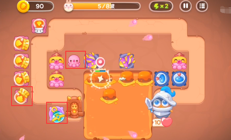 《保卫萝卜4》饿龙传说8关攻略