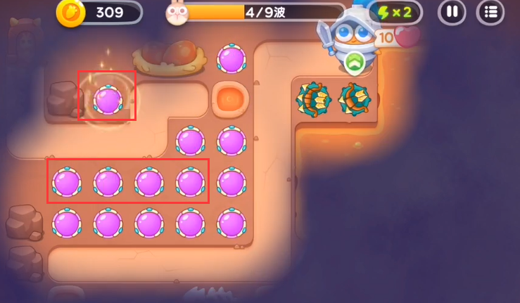 《保卫萝卜4》饿龙传说9关攻略