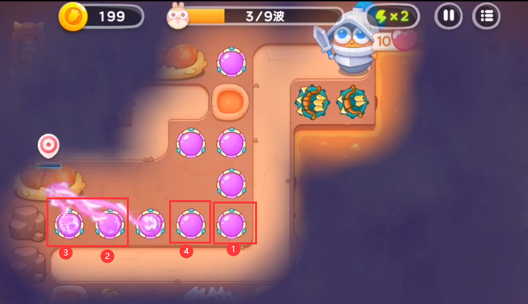 《保卫萝卜4》饿龙传说9关攻略