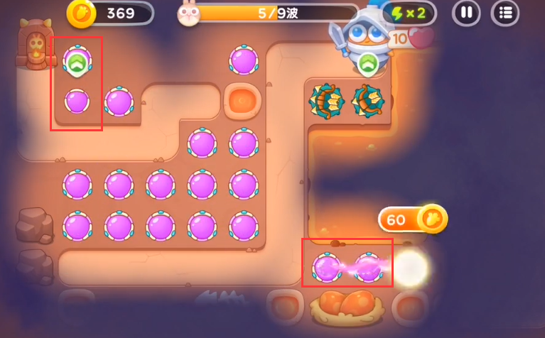 《保卫萝卜4》饿龙传说9关攻略