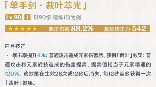 《原神》3.4艾尔海森专武裁叶萃光突破材料是什么？