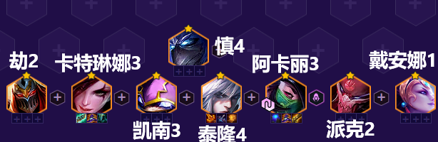 《金铲铲之战》天选福星四忍六刺阿卡丽阵容搭配攻略