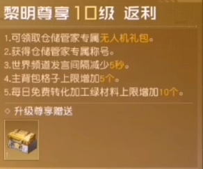 《黎明觉醒生机》vip各级价格及奖励一览