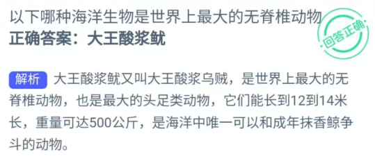 《支付宝》神奇海洋2023年7月25日答案最新