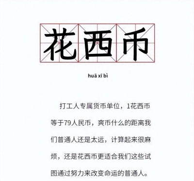 《抖音》打工人专属货币花西子什么梗