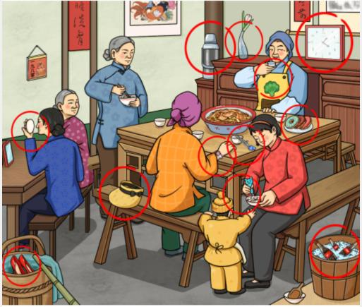 《文字玩出花》怀旧嗦粉条找到十二处不合理通关攻略